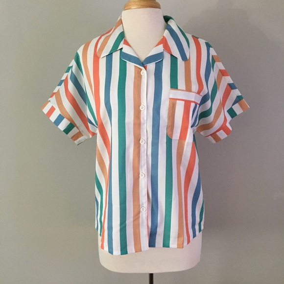 Striped Courrier Button Down - Picture 6 of 11